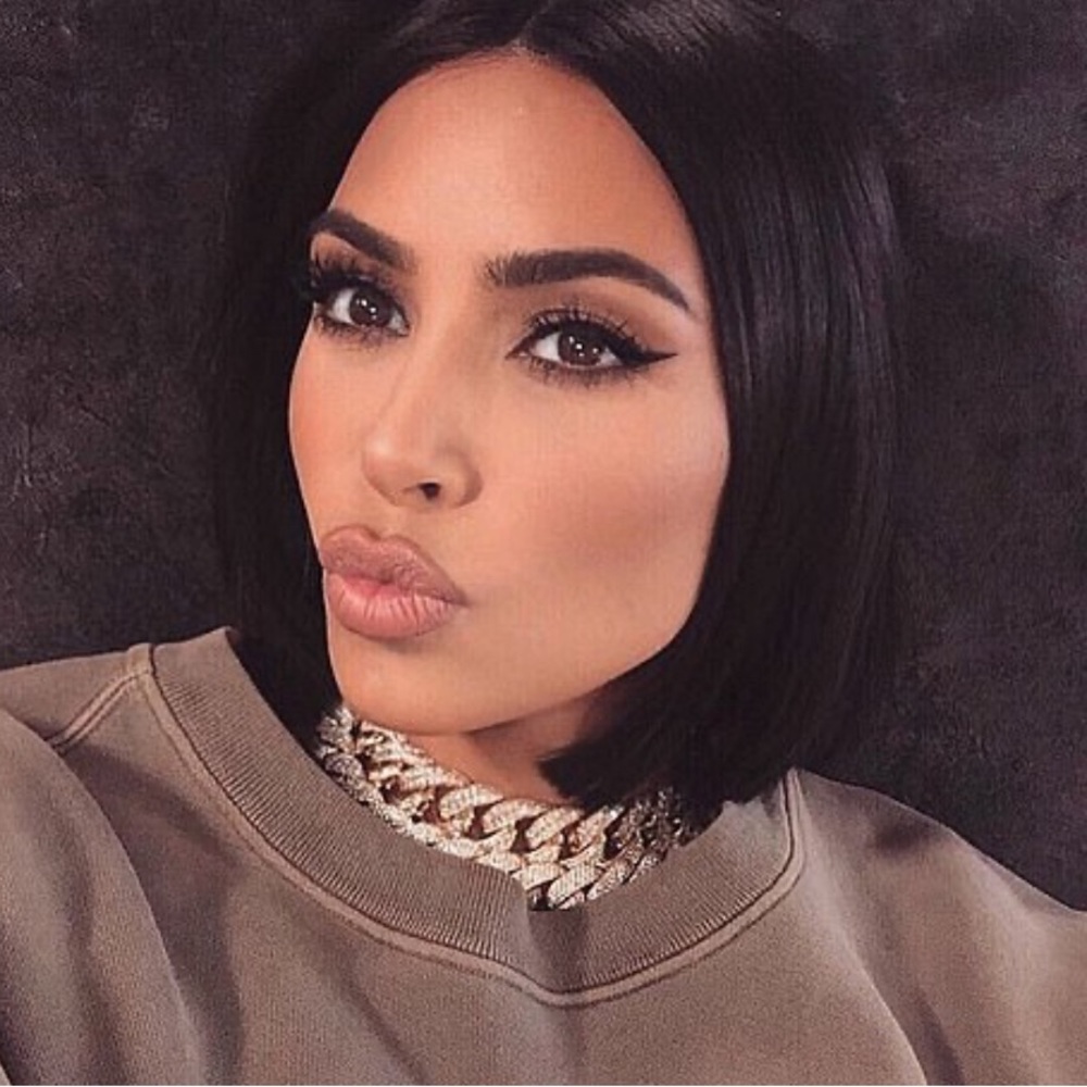 Gold iced Cuban choker chain necklace no label
